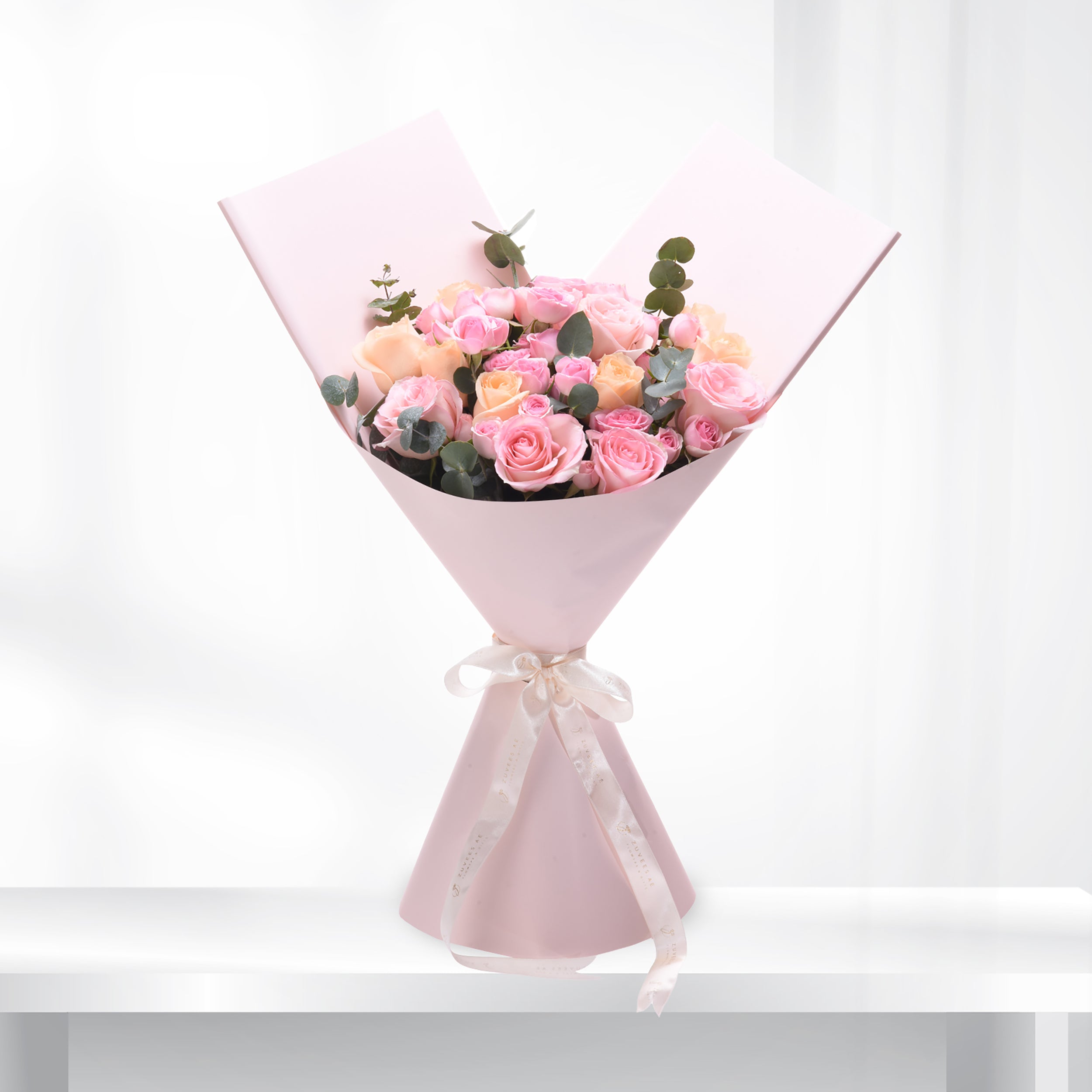 Pastel Petals Rose Bouquet