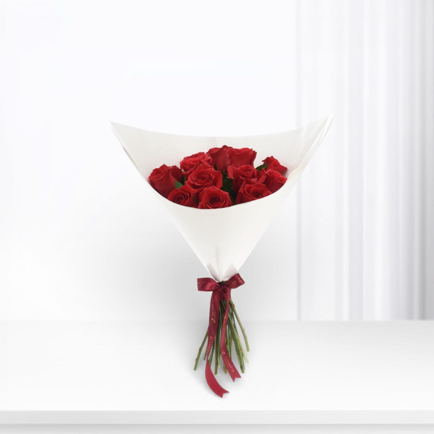 12 Red Roses Bouquet - Zuvees.ae