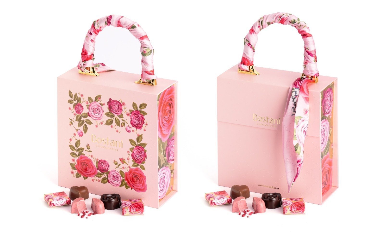 Peach & Pink Delight with Chocolate Combo
