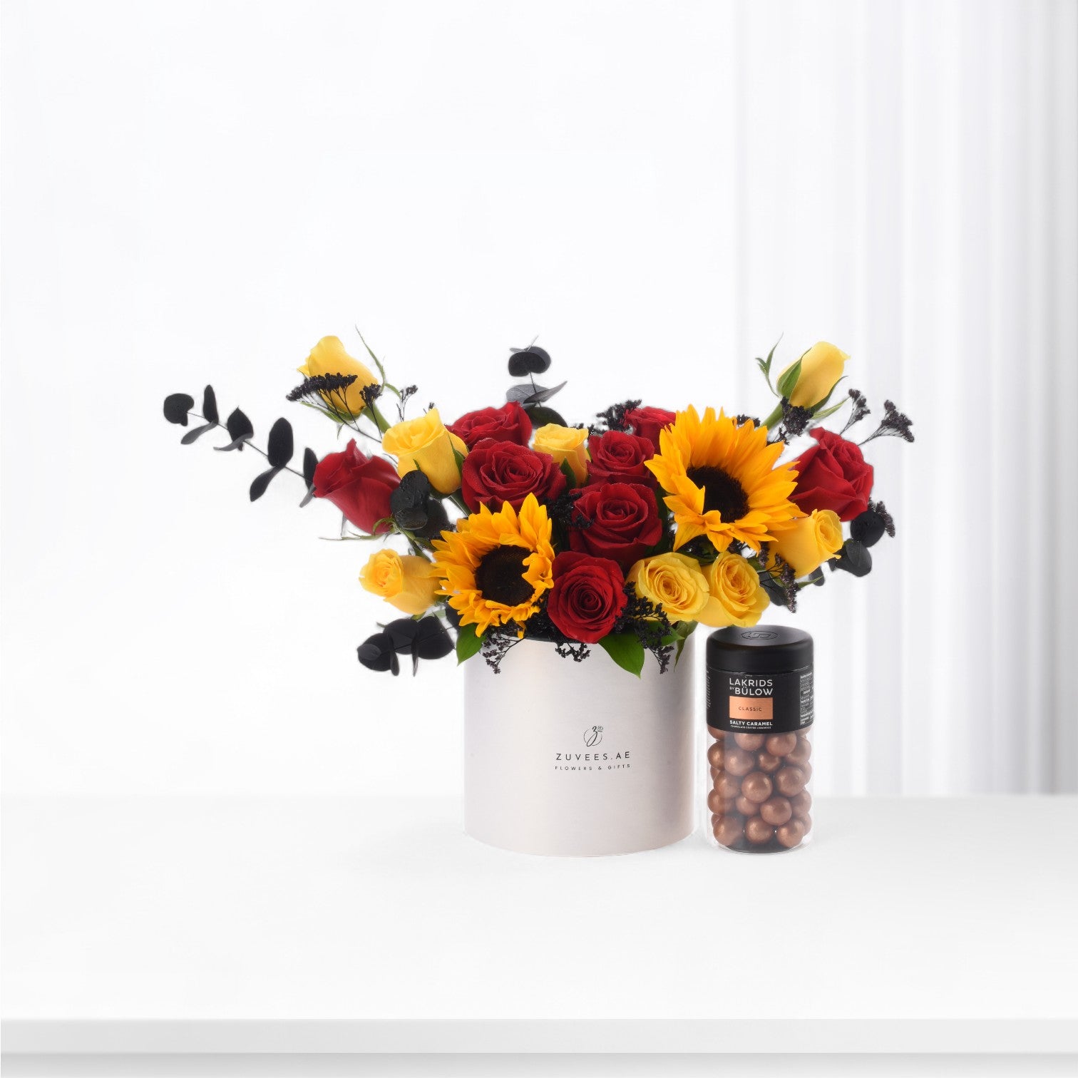 Crimson Sol Bloom Box with Lakrids Salt & Caramel