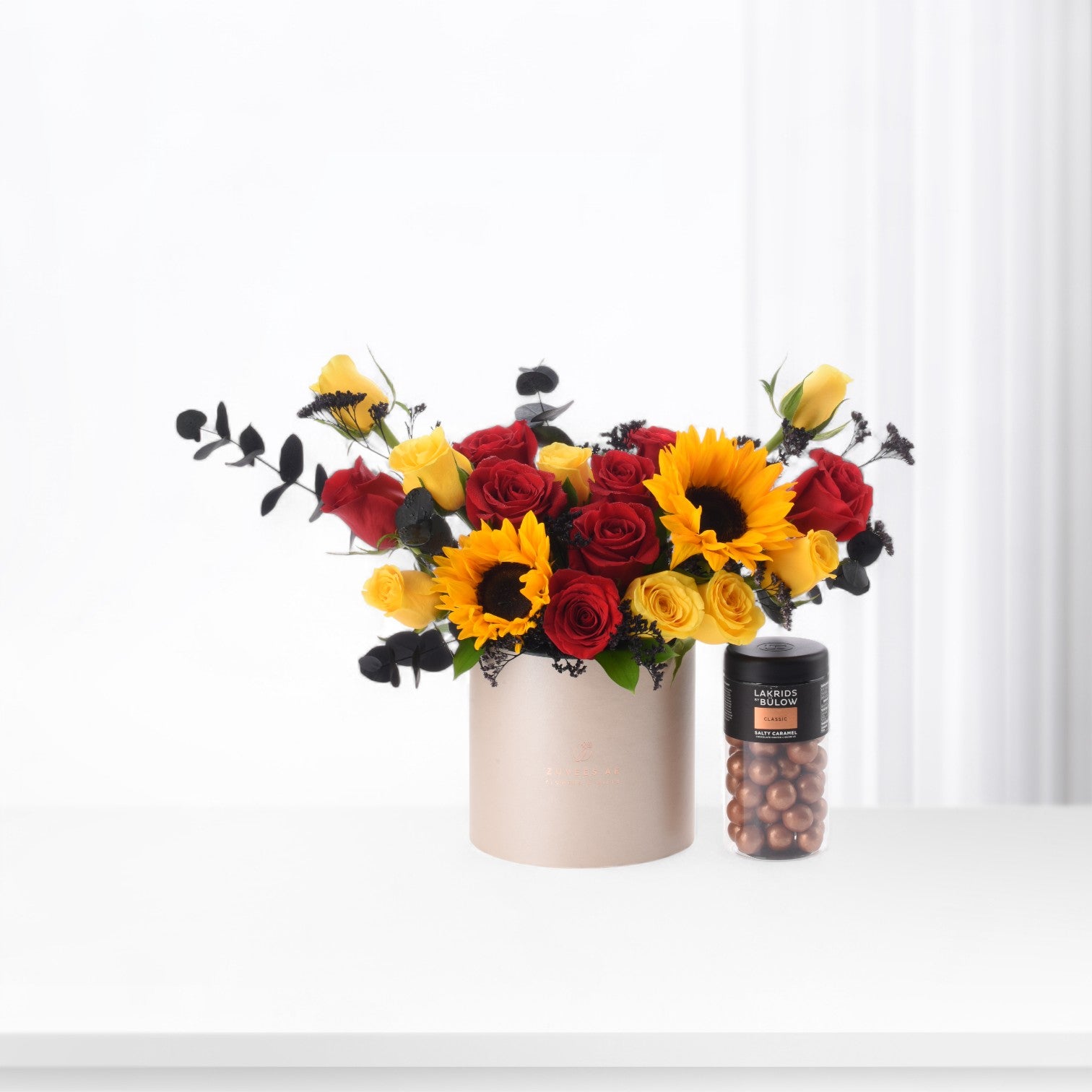 Crimson Sol Bloom Box with Lakrids Salt & Caramel