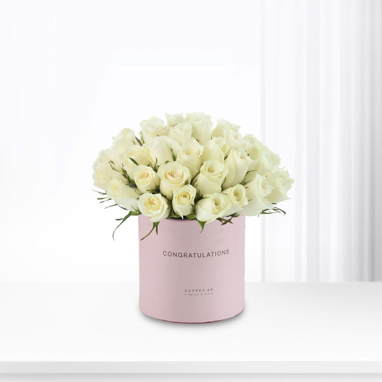 51 Celestial Roses Congratulations Vase - Zuvees.ae