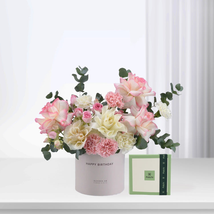 Blush Serenity Birthday Box Combo - Zuvees.ae