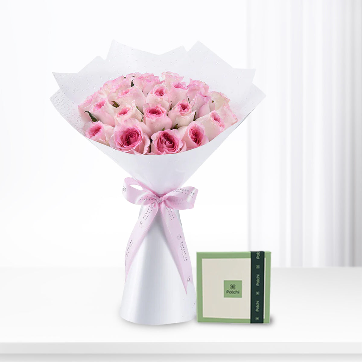 Enchanting Pink Rosebud Chocolates Combo - Zuvees.ae