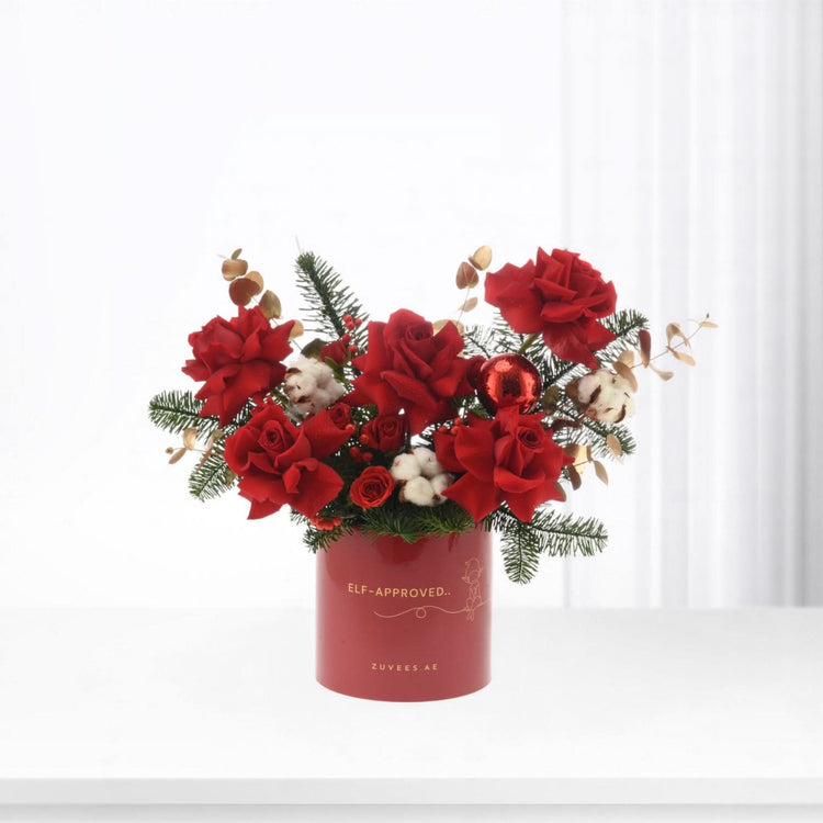 Frosty Rosefire Bloom Box