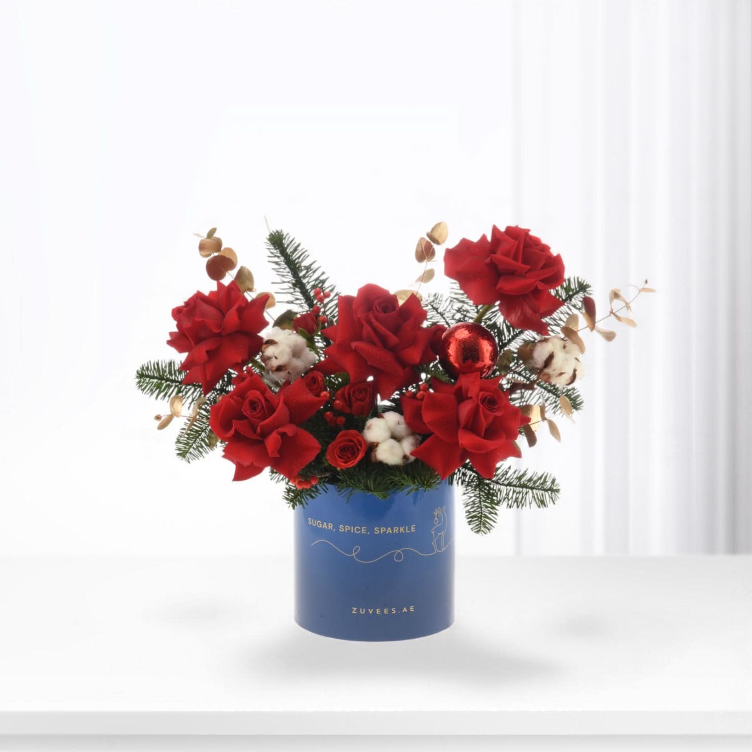 Frosty Rosefire Bloom Box