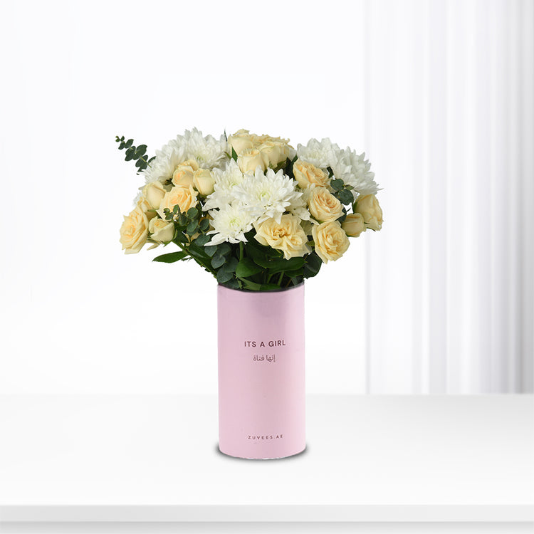 Morning Glow It’s A Girl Vase - Zuvees.ae
