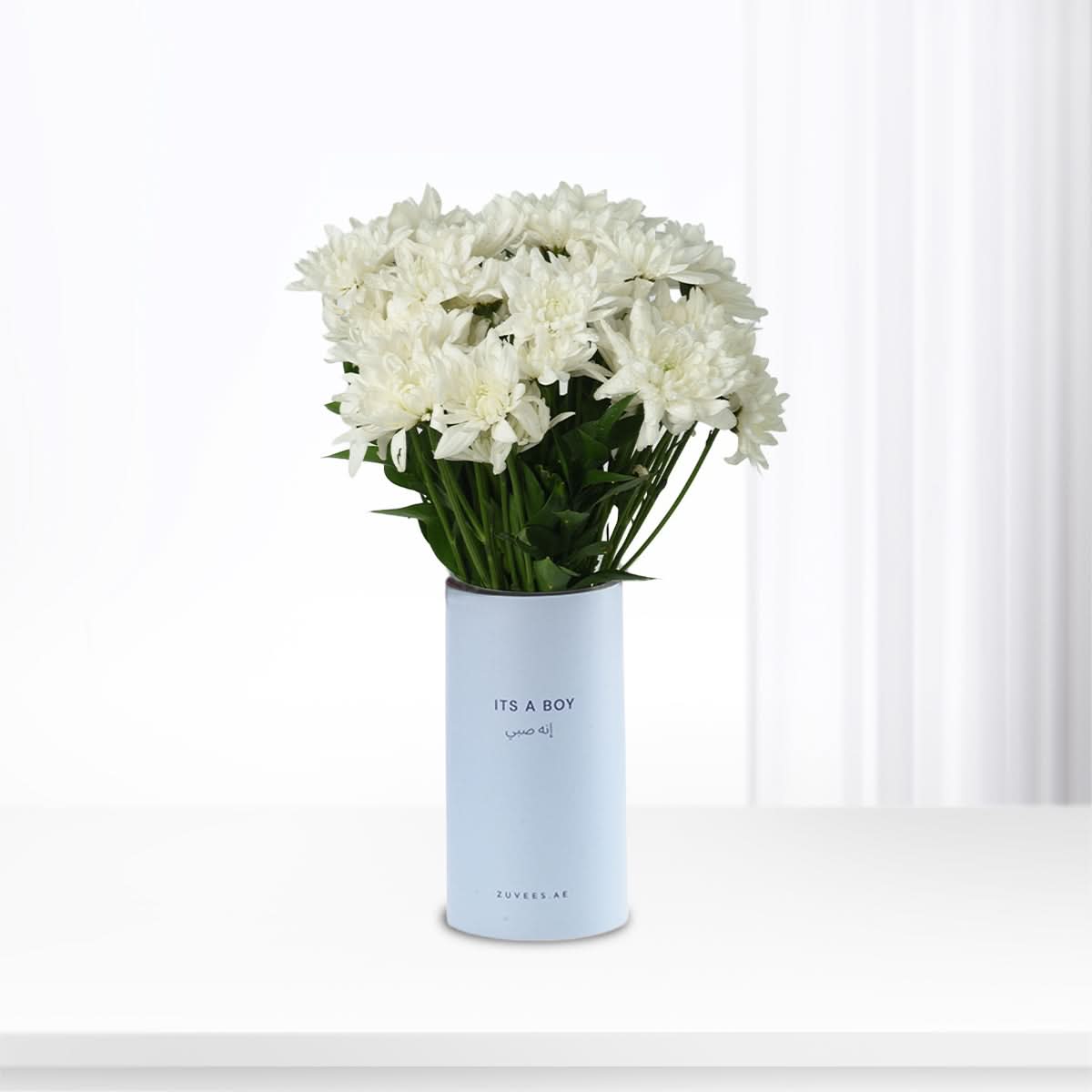 Pure White Blooms It’s A Boy Vase - Zuvees.ae
