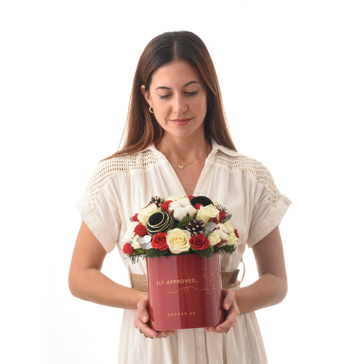 Snowfall Roses Bloom Box