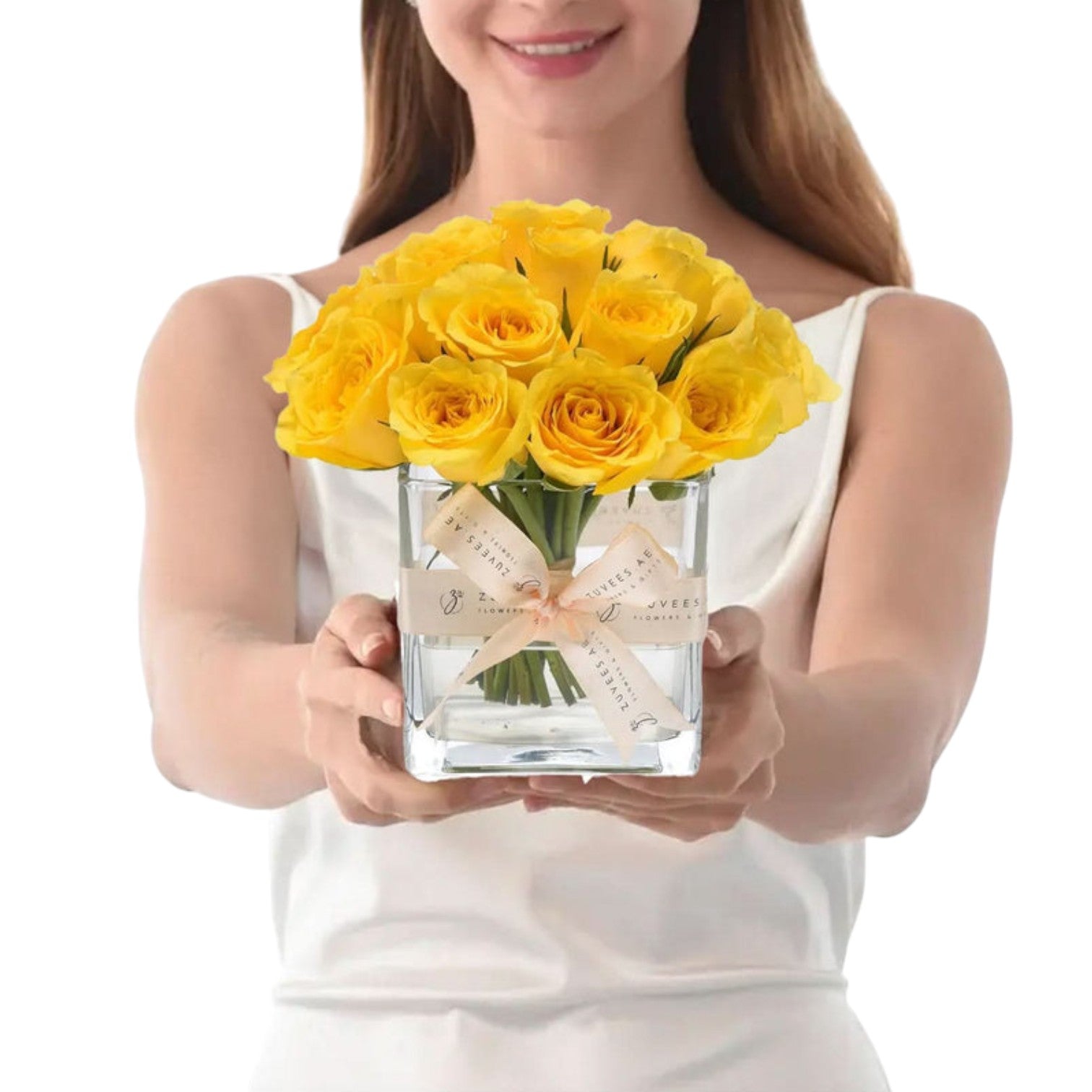 Sunshine Bliss In Glass Vase