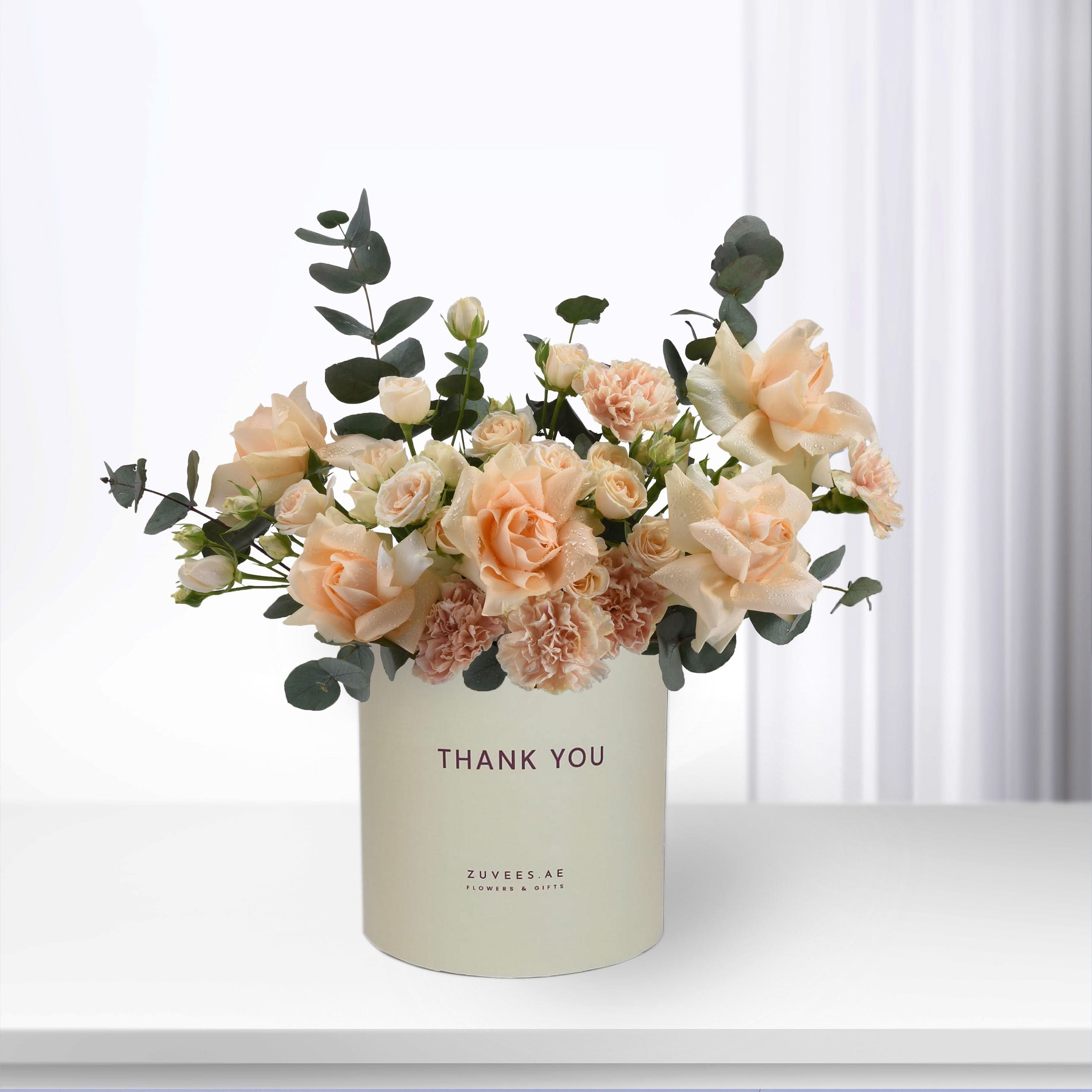 Peach Blossom Thank You Box