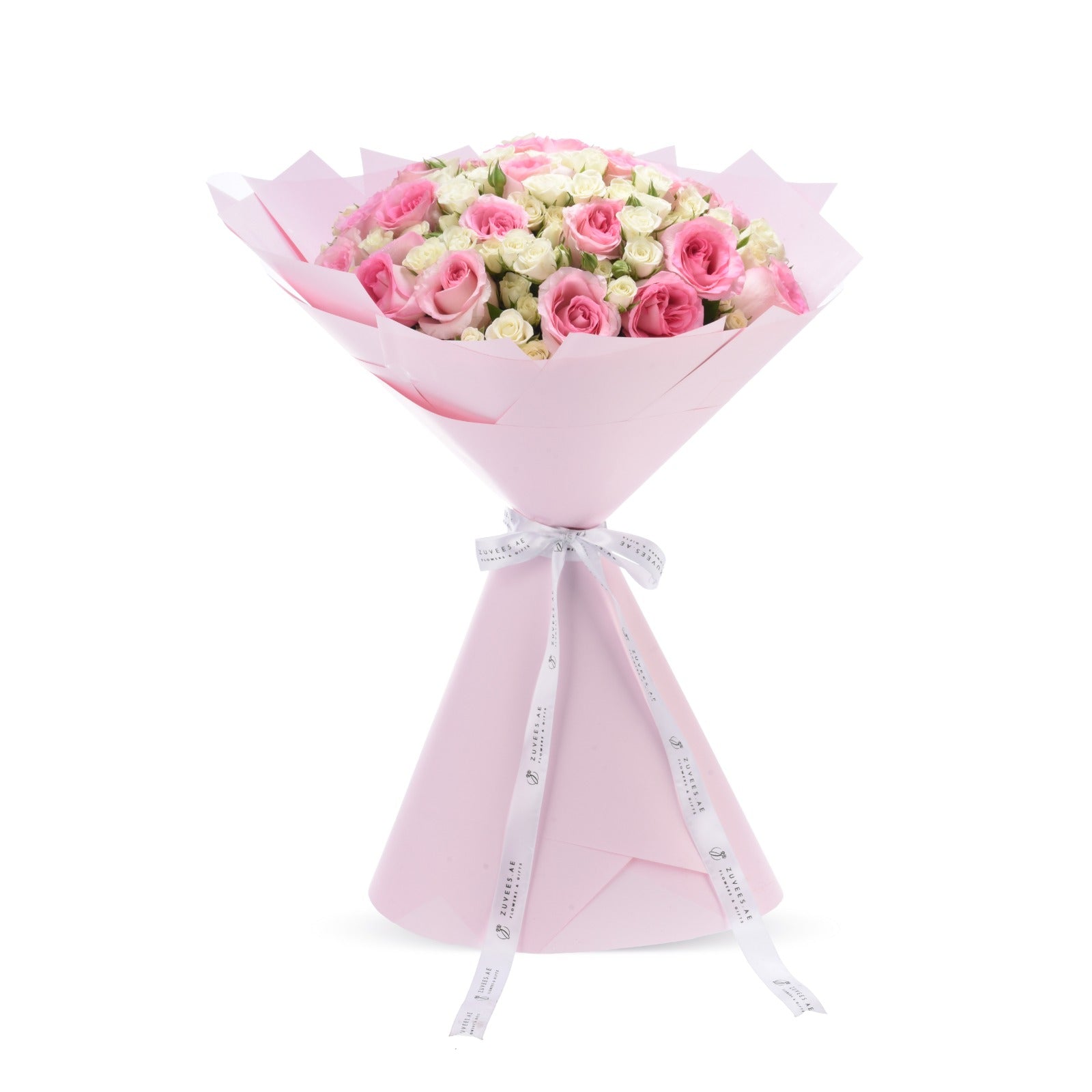 Crown of Petals – 50 Roses Zuvees Signature Bouquet