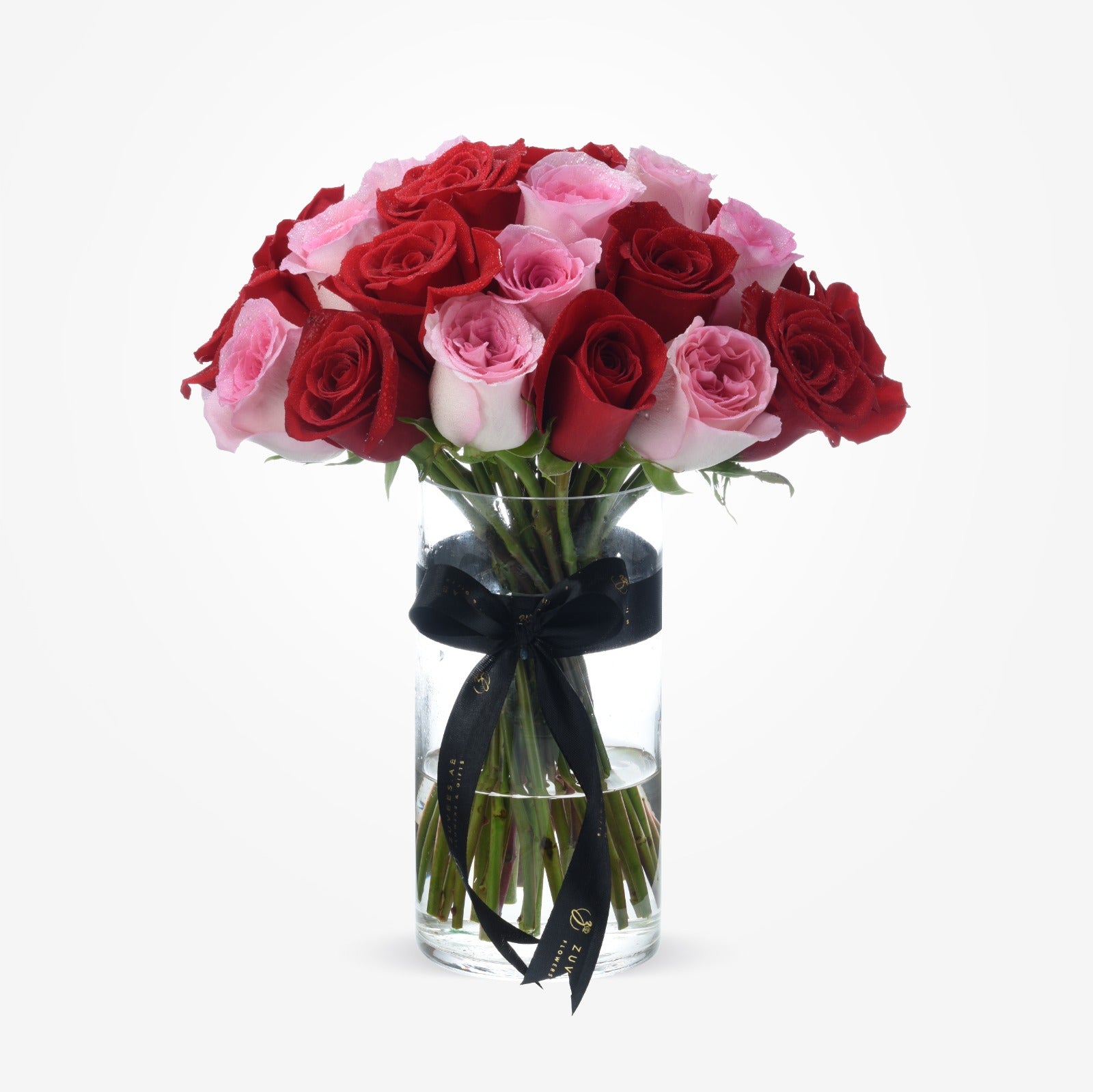 Red & Pink Elegance Vase Arrangement