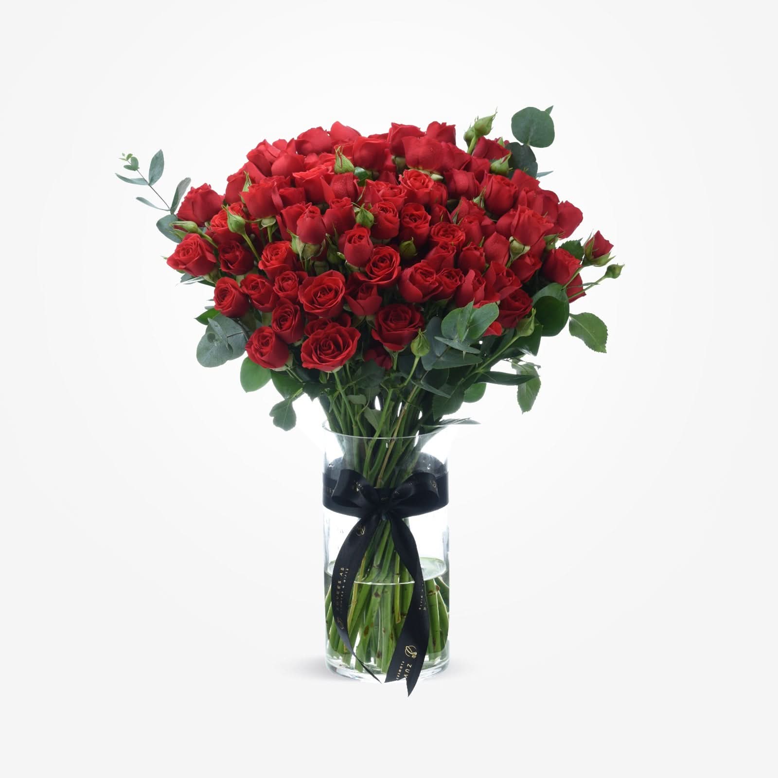 The Majestic 25 Red Spray Roses Bouquet