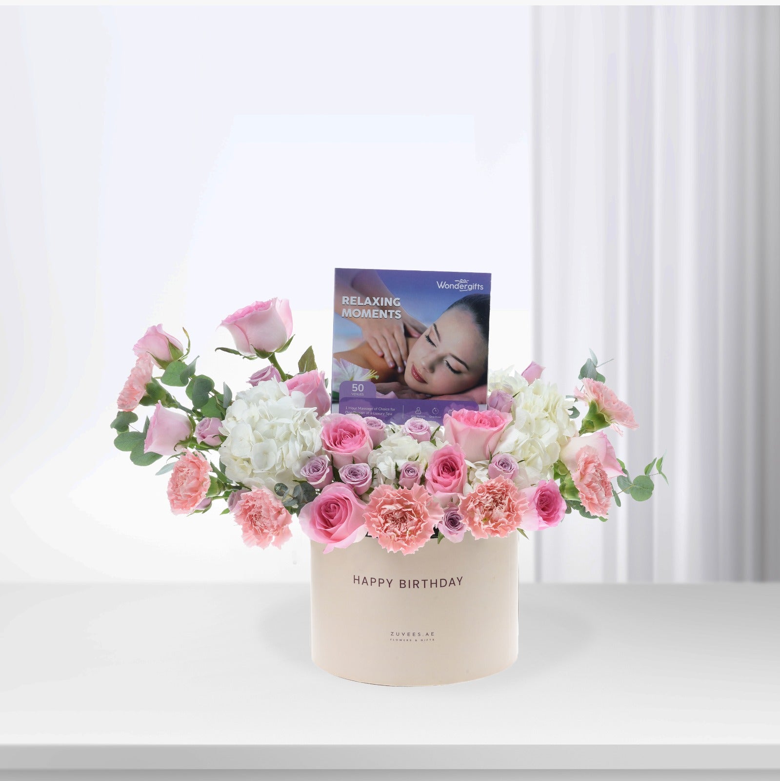 Pink Grace Birthday Bloom Experience Box – Flowers & Wondergifts