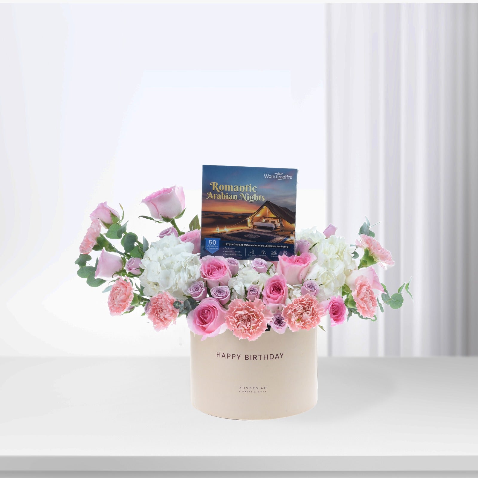 Pink Grace Birthday Bloom Experience Box – Flowers & Wondergifts