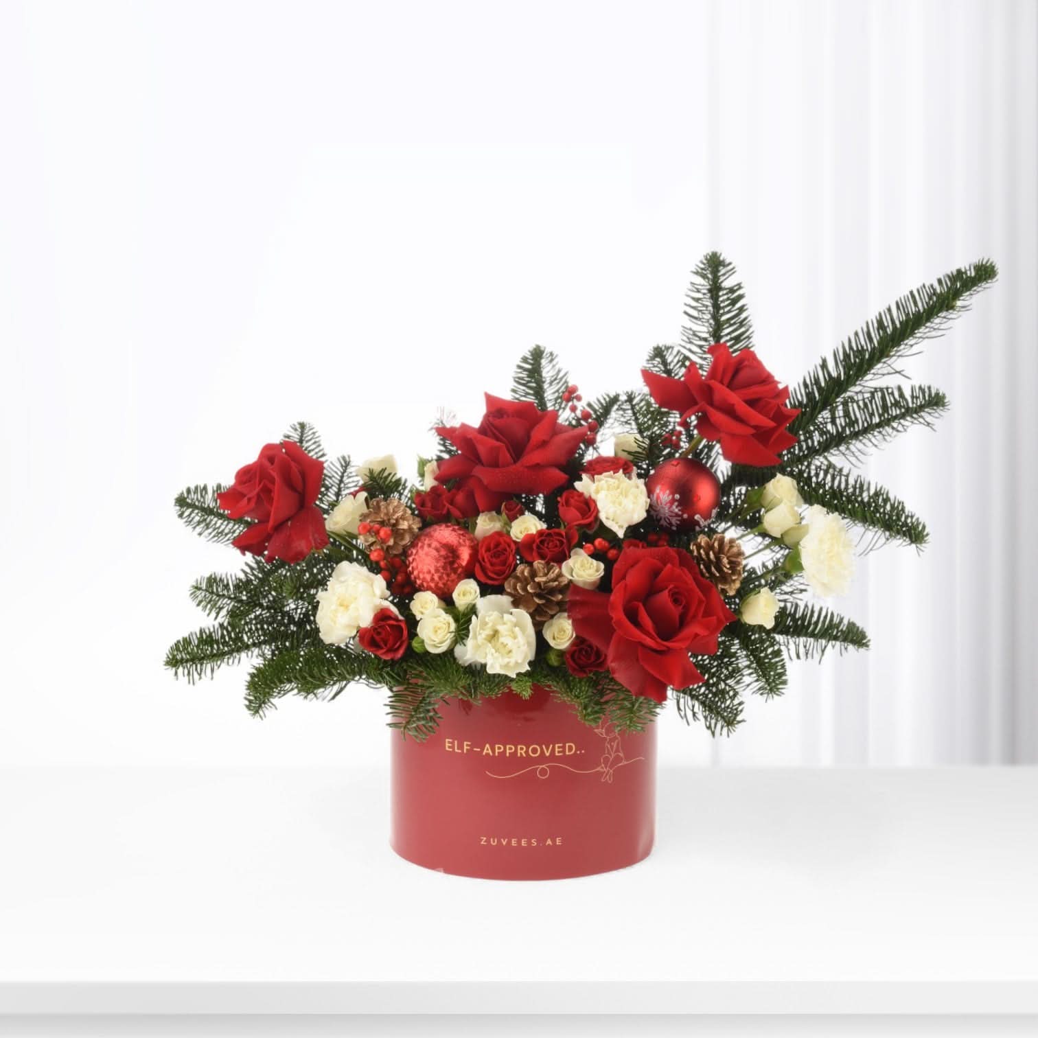 Winter Red & White Bloom Box
