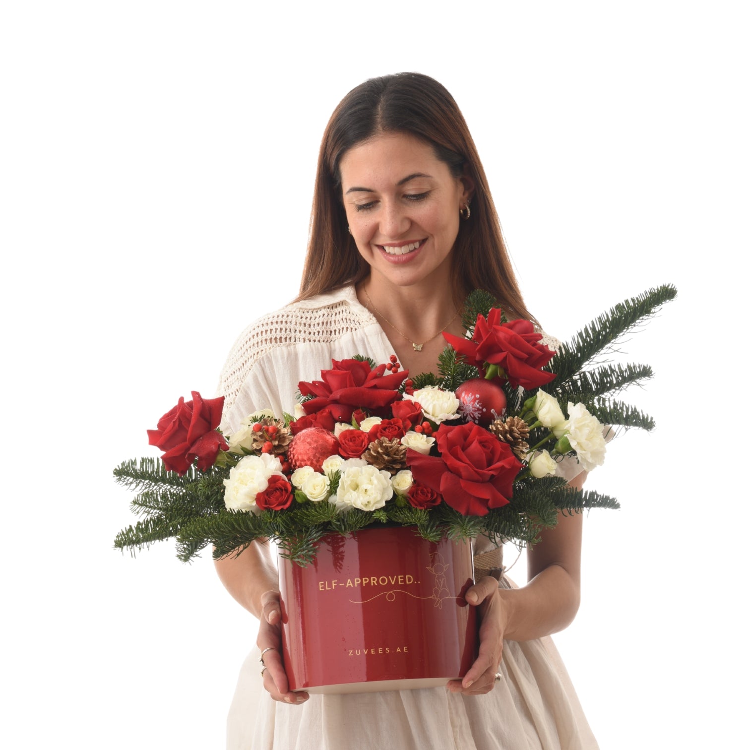 Winter Red & White Bloom Box