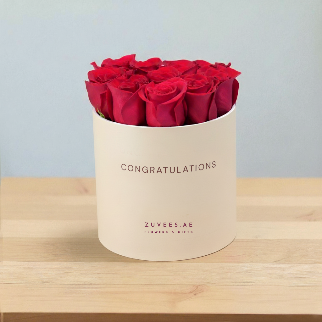Red Charm Roses Box