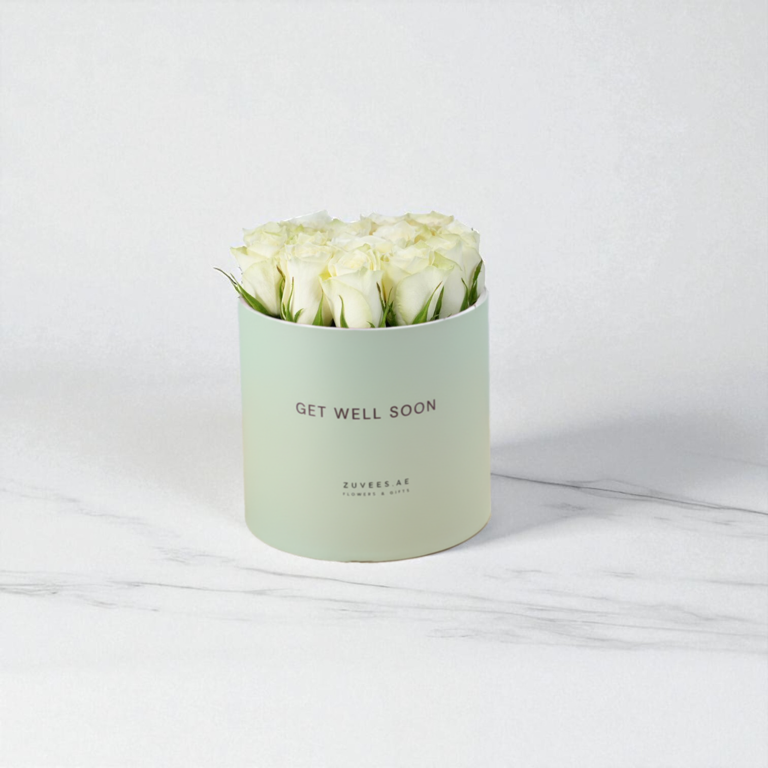 White Charm Birthday Roses Box