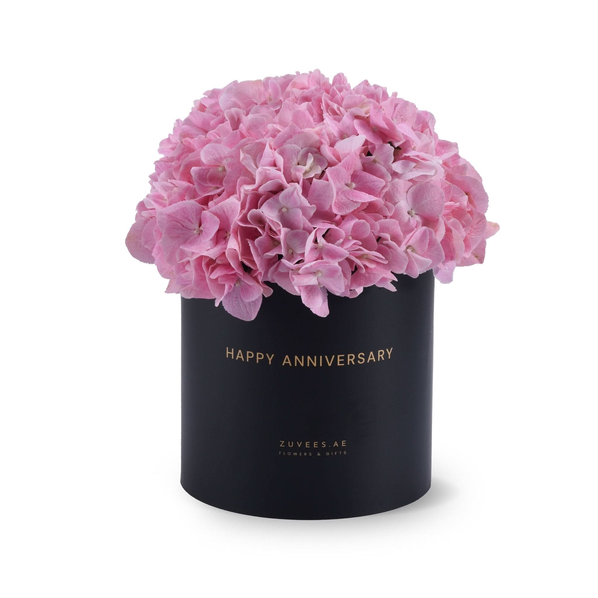 Blush Elegance Anniversary Bloom Box - Zuvees.ae