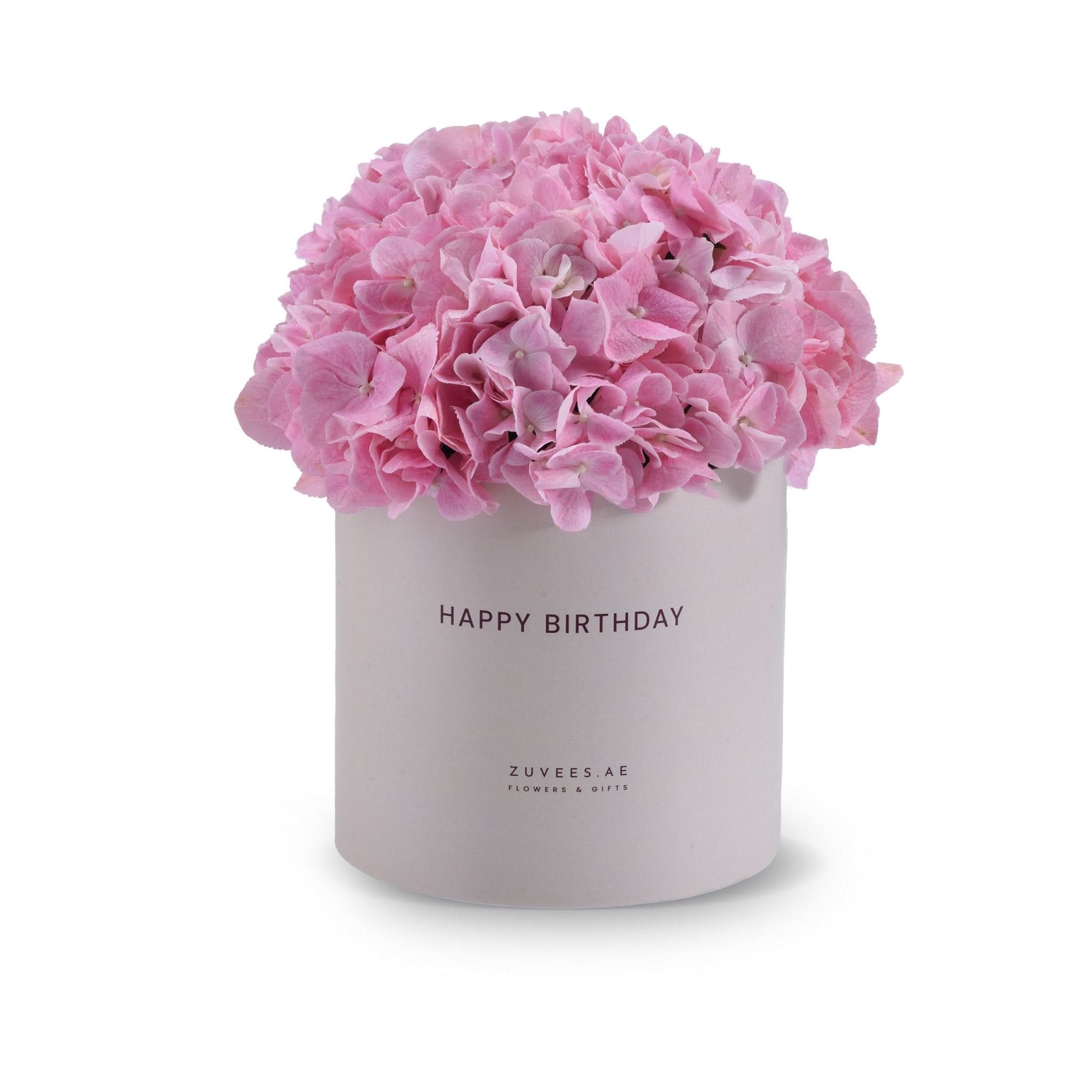 Blush Elegance Birthday Bloom Box - Zuvees.ae