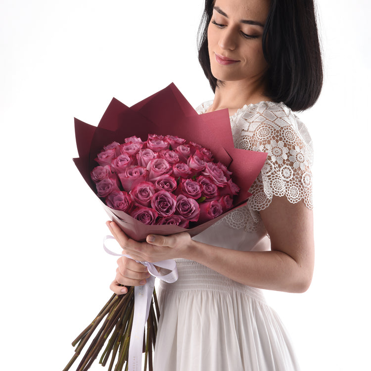 Purple Reverie Rose Bouquet