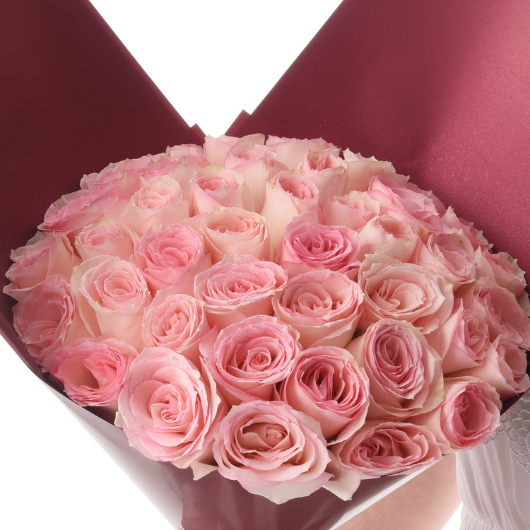 Royal Thirty Pink Roses Bouquet