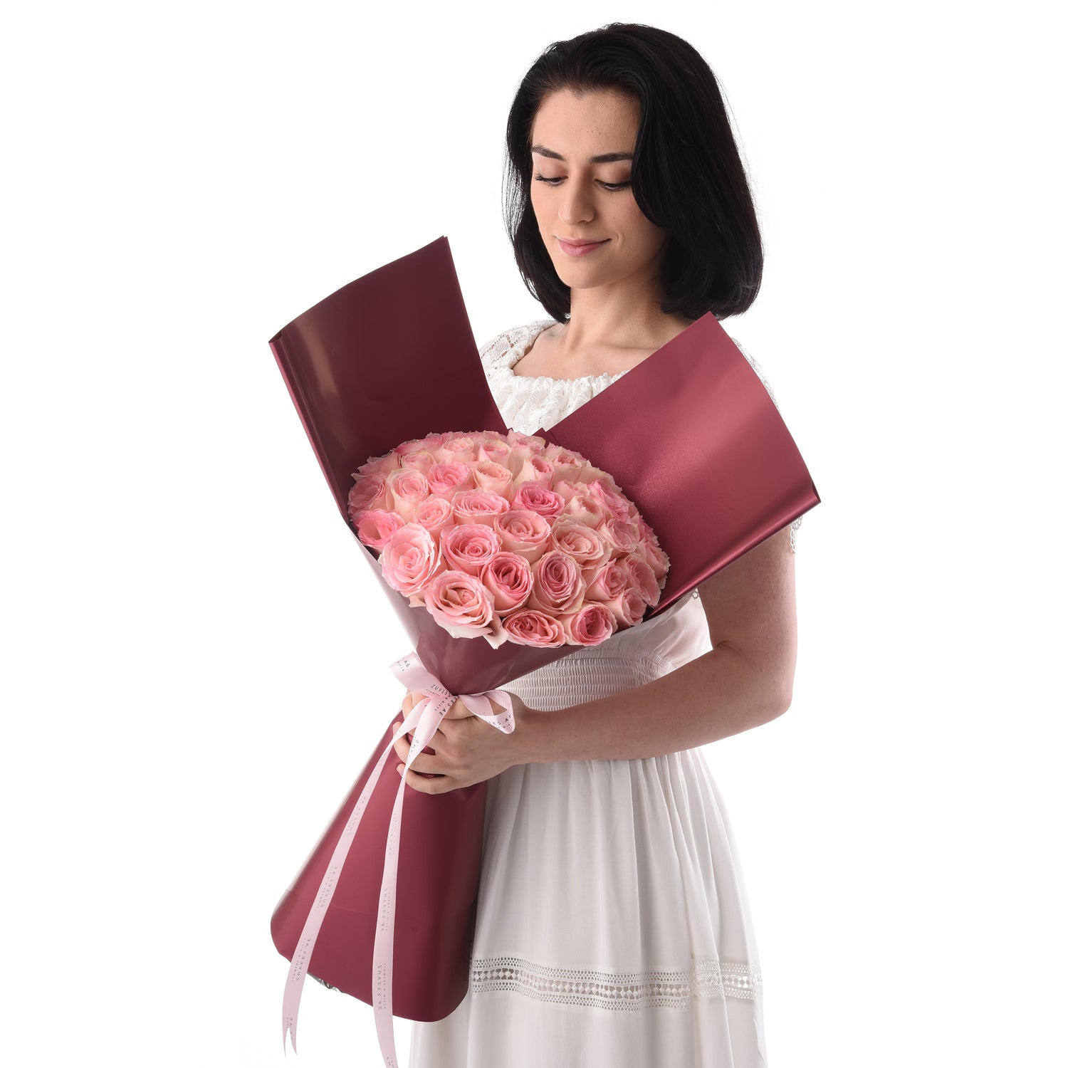 Royal Thirty Pink Roses Bouquet