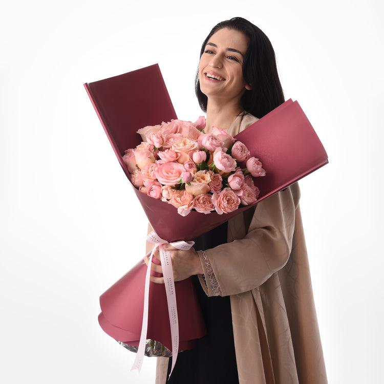 Pink Petals Rose Bouquet