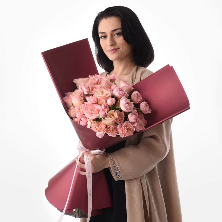 Pink Petals Rose Bouquet