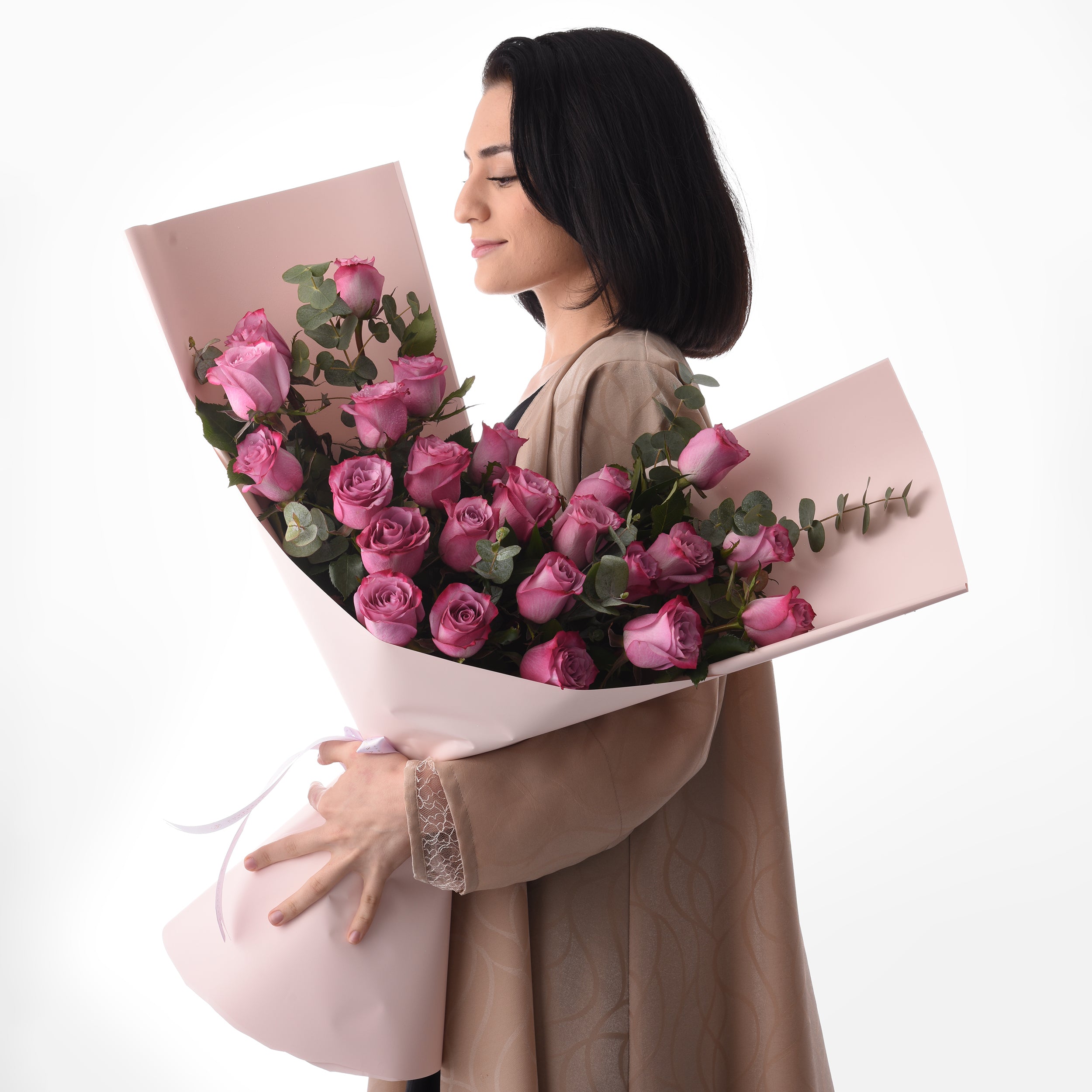 Violet Blush Rose Bouquet
