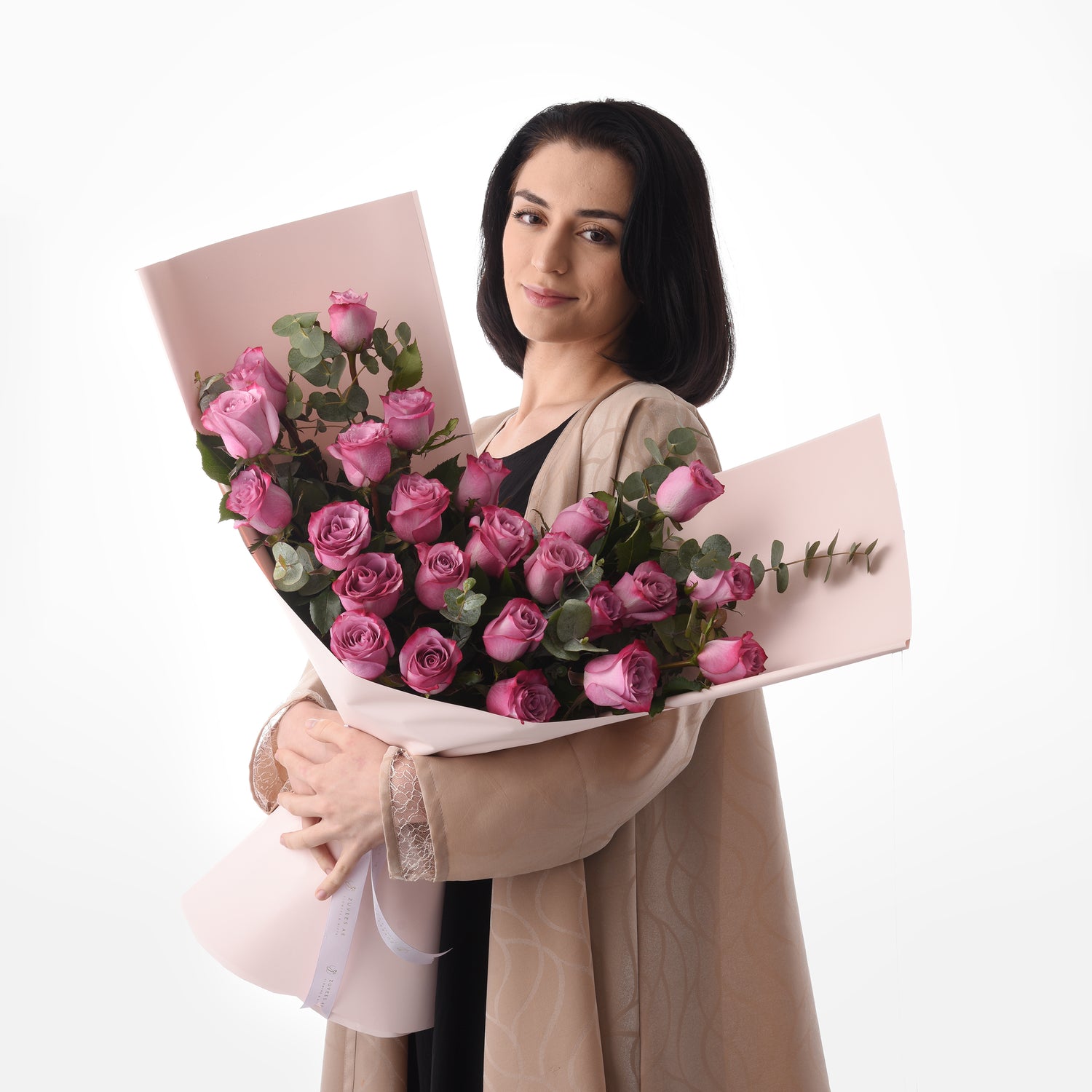 Violet Blush Rose Bouquet