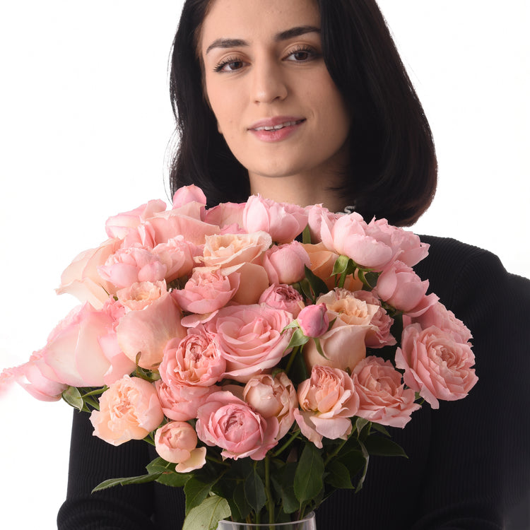 Pink Petals Rose Vase