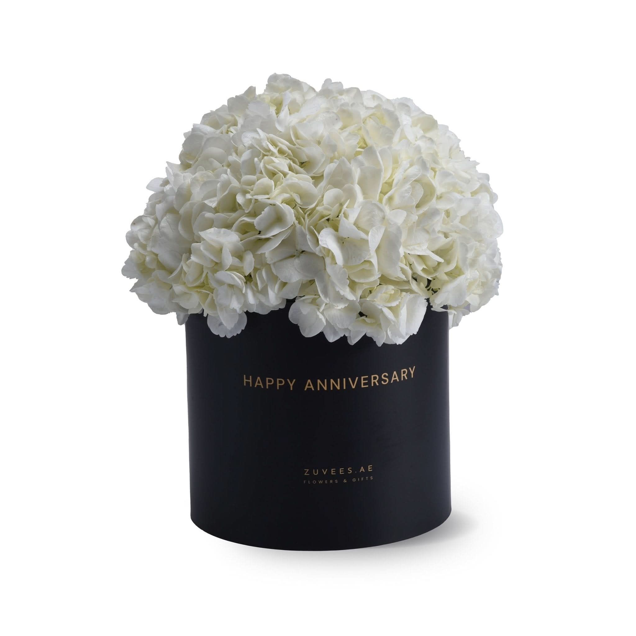 Pure Bliss Hydrangea Anniversary Box - Zuvees.ae