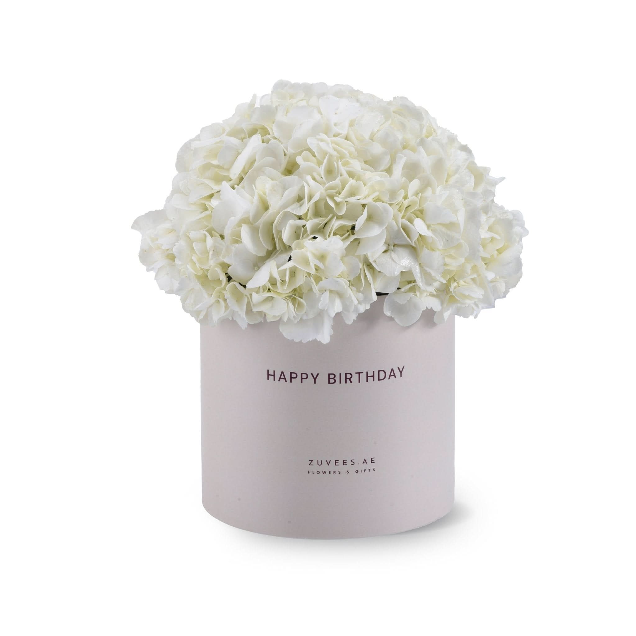 Pure Bliss Hydrangea Birthday Box - Zuvees.ae