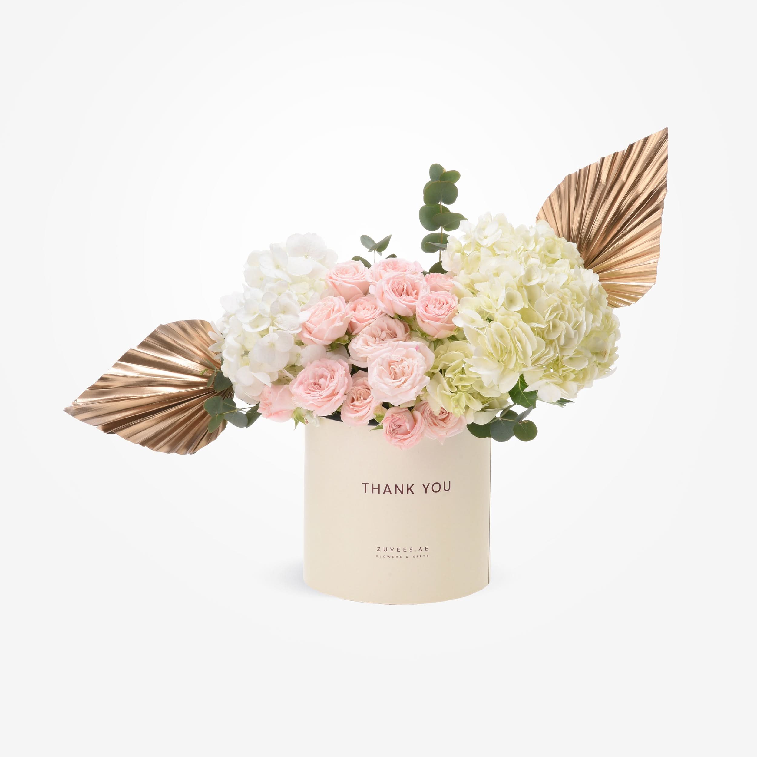 Golden Grace – Thank You Bloom Box with Fragrance
