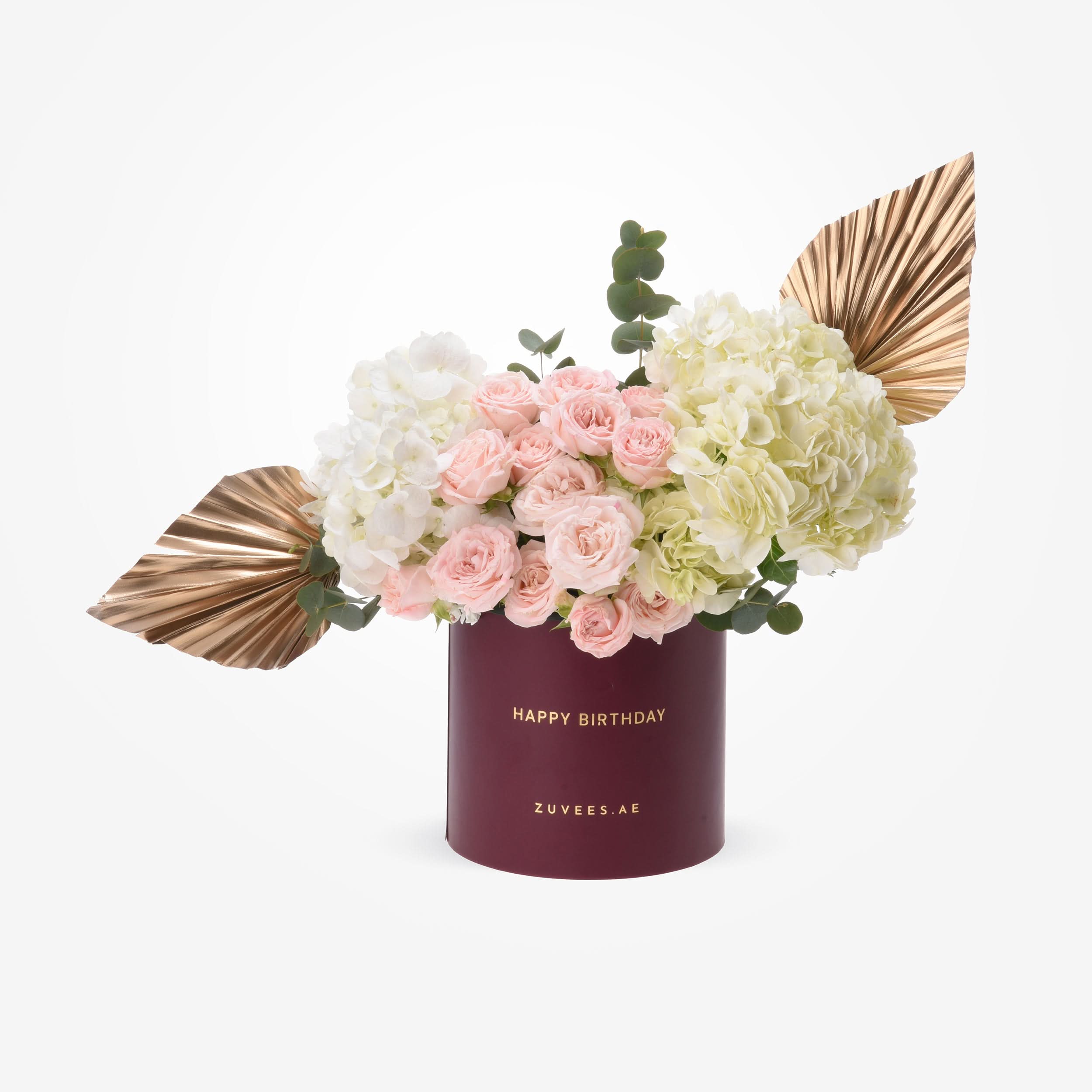 Golden Grace Happy Birthday Flower Box
