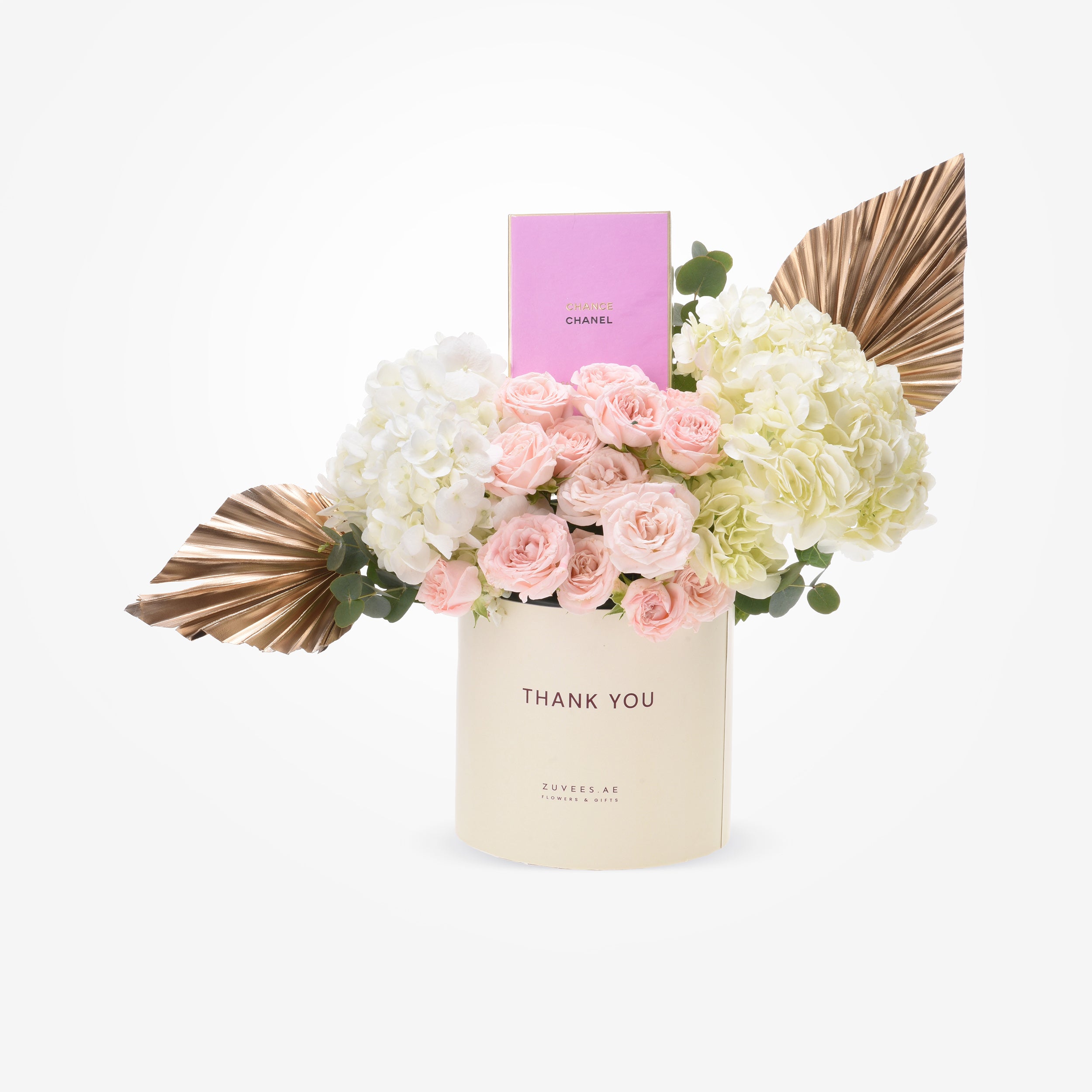 Golden Grace – Thank You Bloom Box with Fragrance
