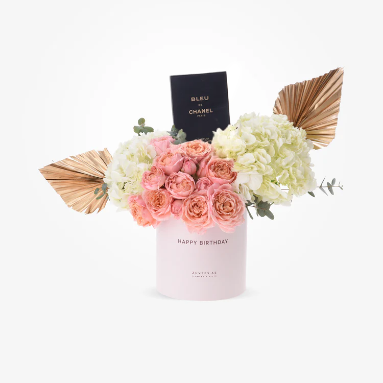 Golden Peach Birthday Special Box with Fragrance