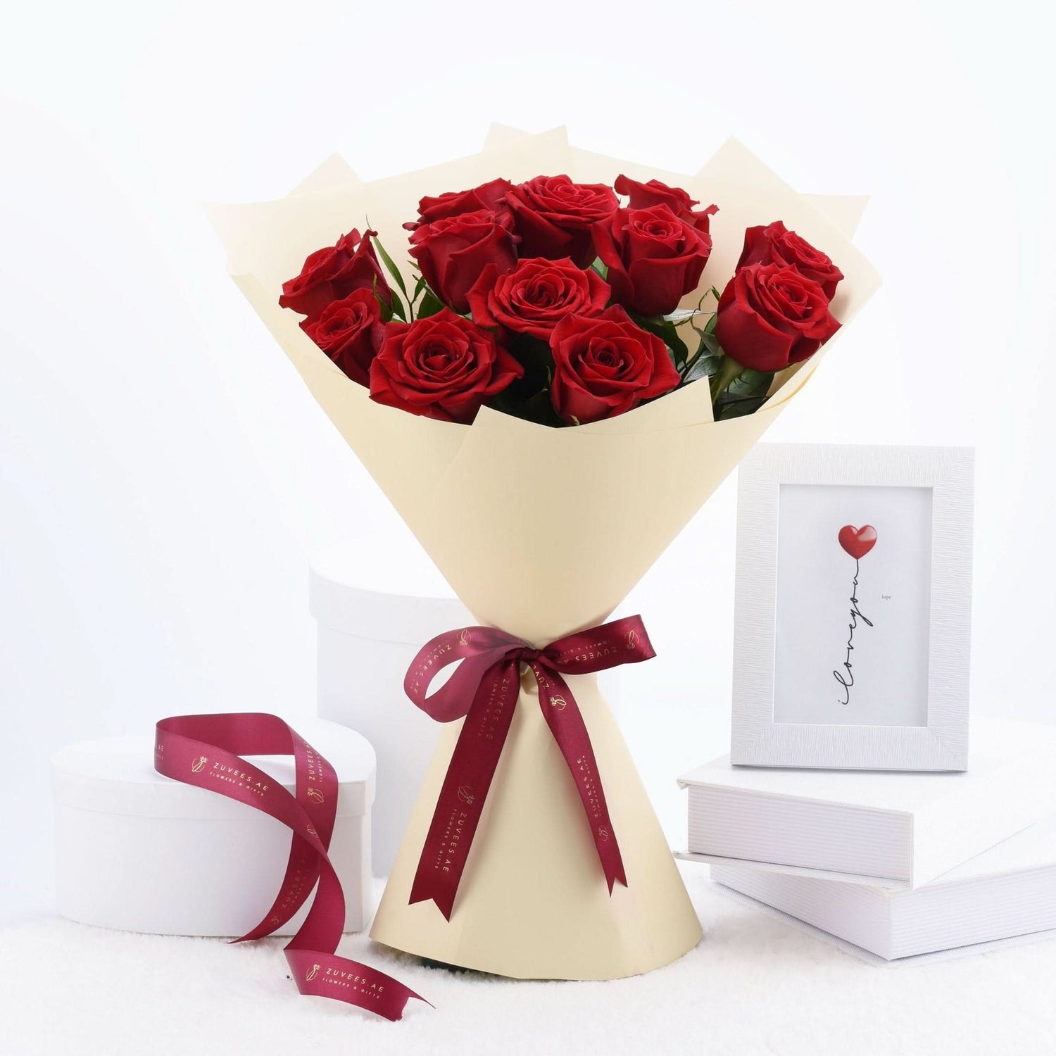 12 Roses Eternal Love Bouquet - Zuvees.ae
