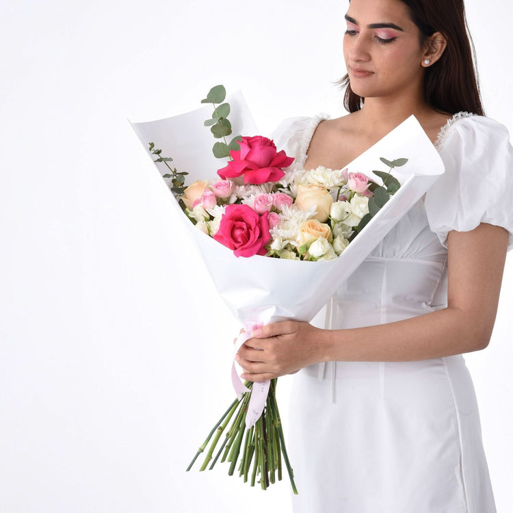 Blush Harmony Bouquet - Zuvees.ae