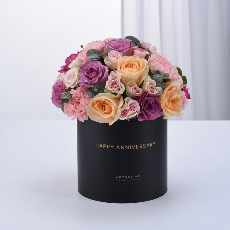 Blush & Lavender Anniversary Gift Set - Zuvees.ae