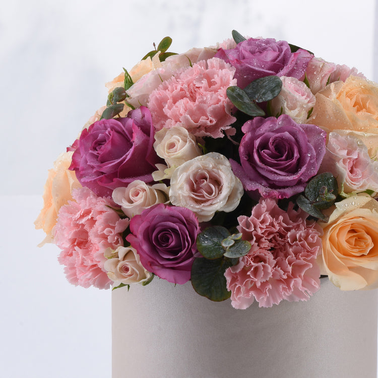 Blush & Lavender Sand Bloom Box - Zuvees.ae