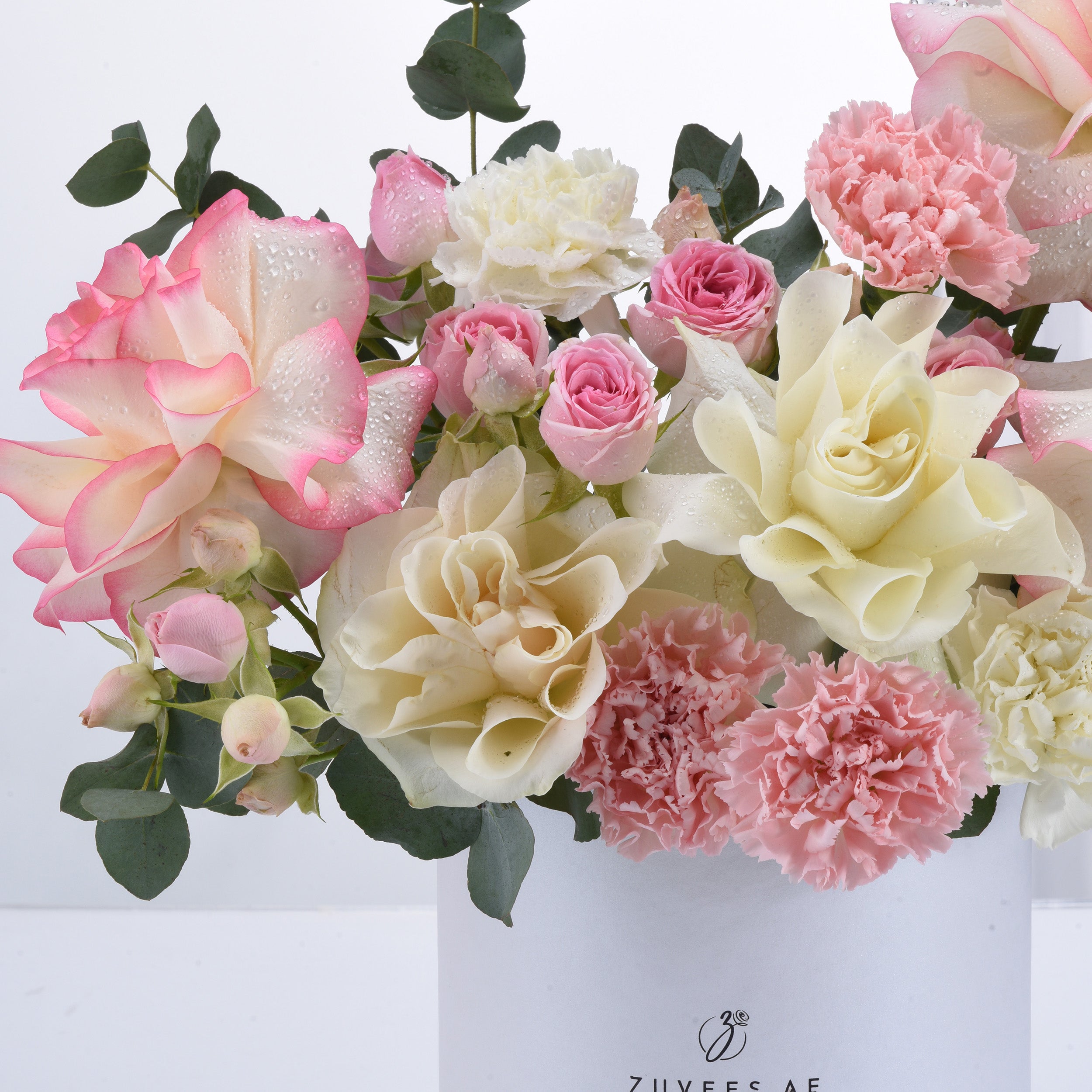 Blush Serenity White Bloom Box - Zuvees.ae