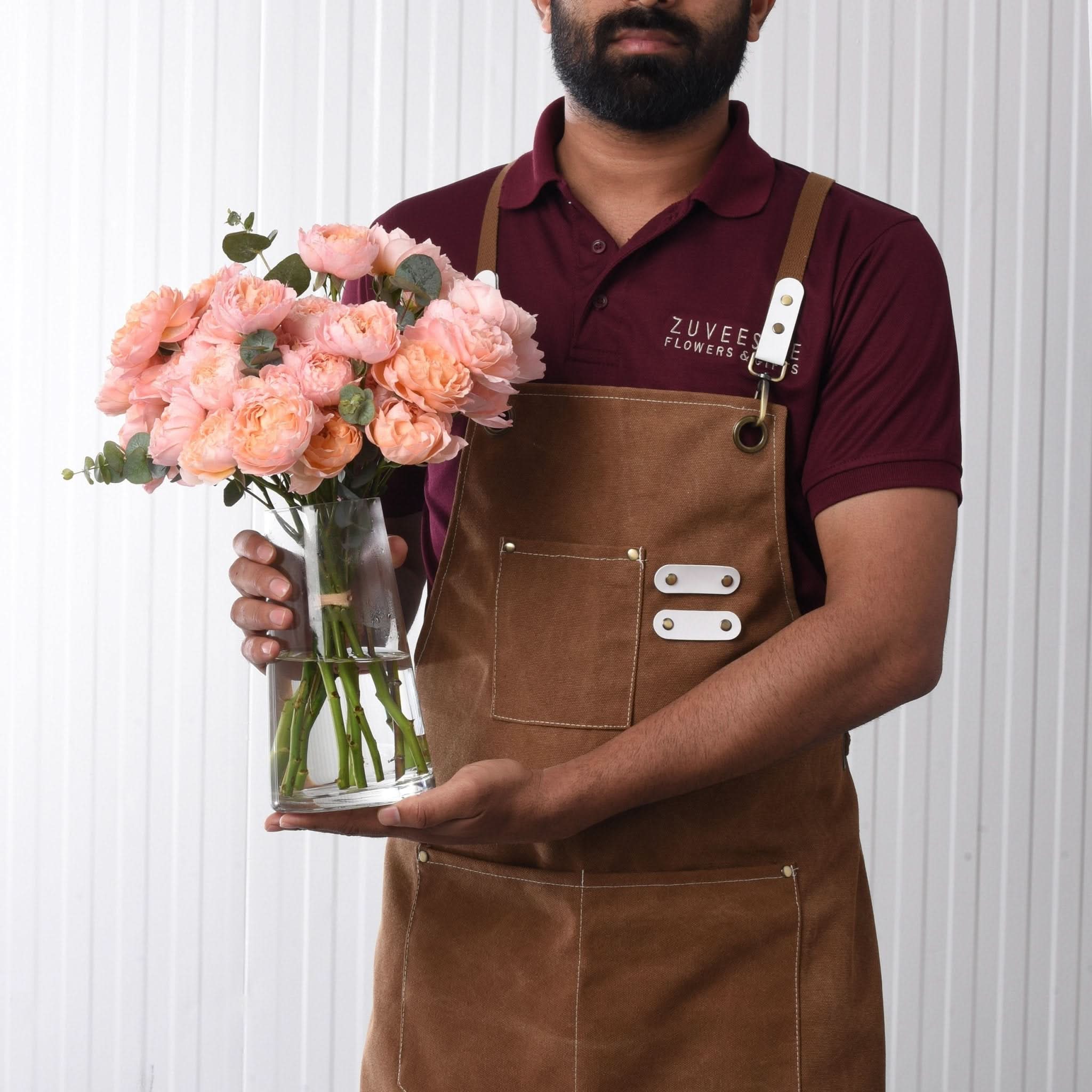 Blushing Grace in a Vase - Zuvees.ae