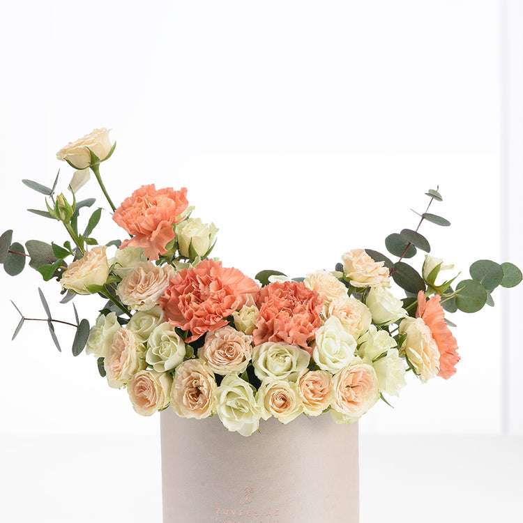 Coral Frost In Sand Bloom Box - Zuvees.ae