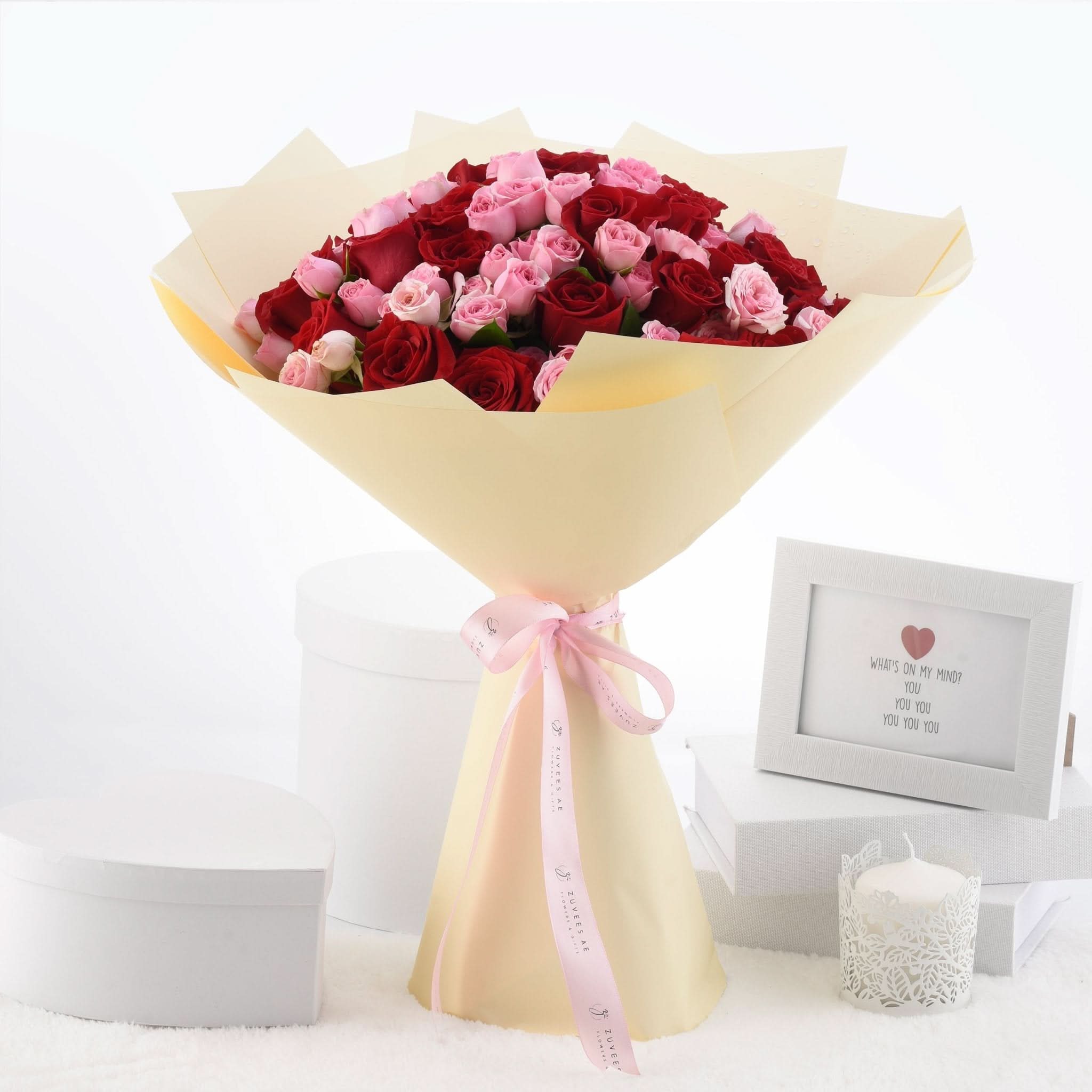 Freedom of Love 50 Rose Bouquet - Zuvees.ae