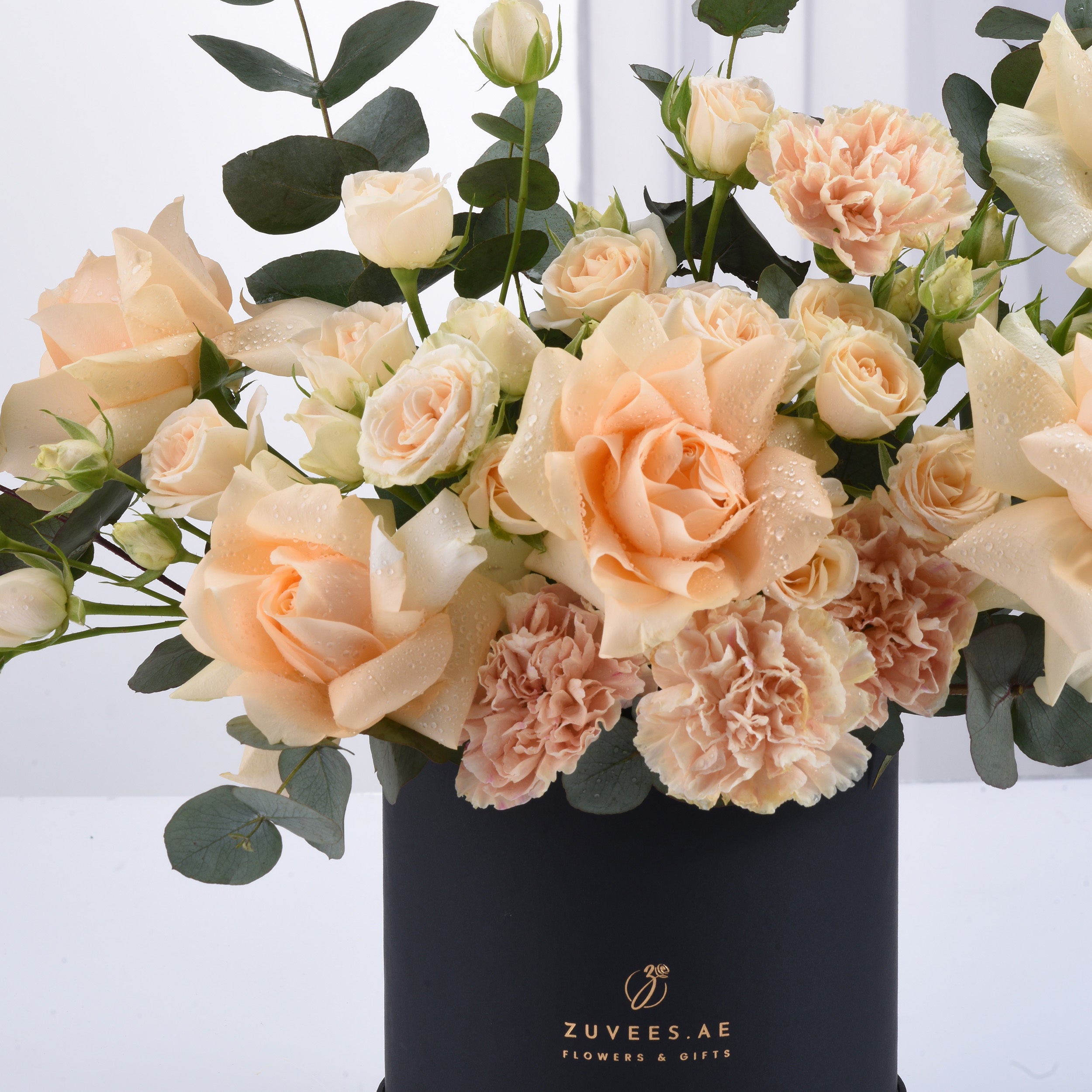 Peach Blossom Black Bloom Box - Zuvees.ae