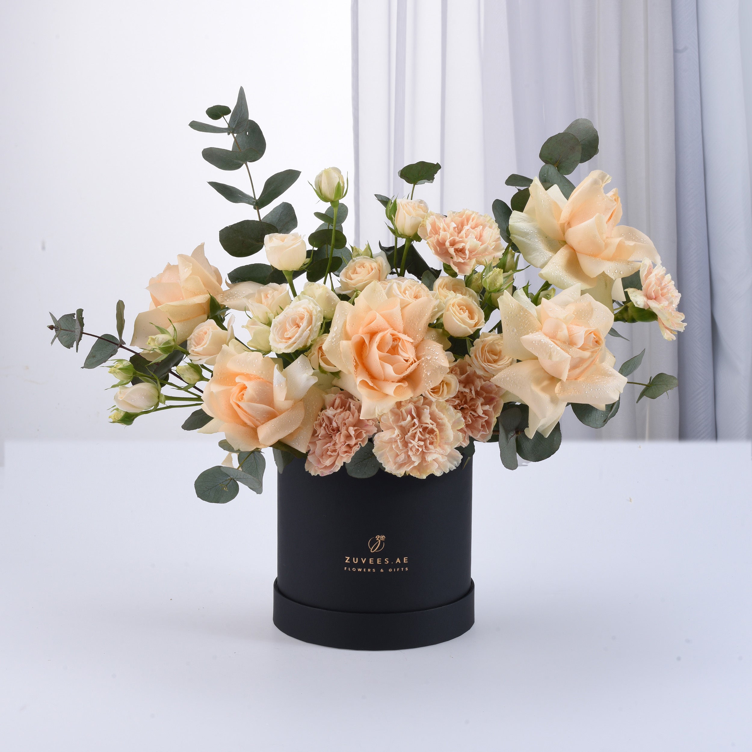 Peach Blossom Black Bloom Box - Zuvees.ae